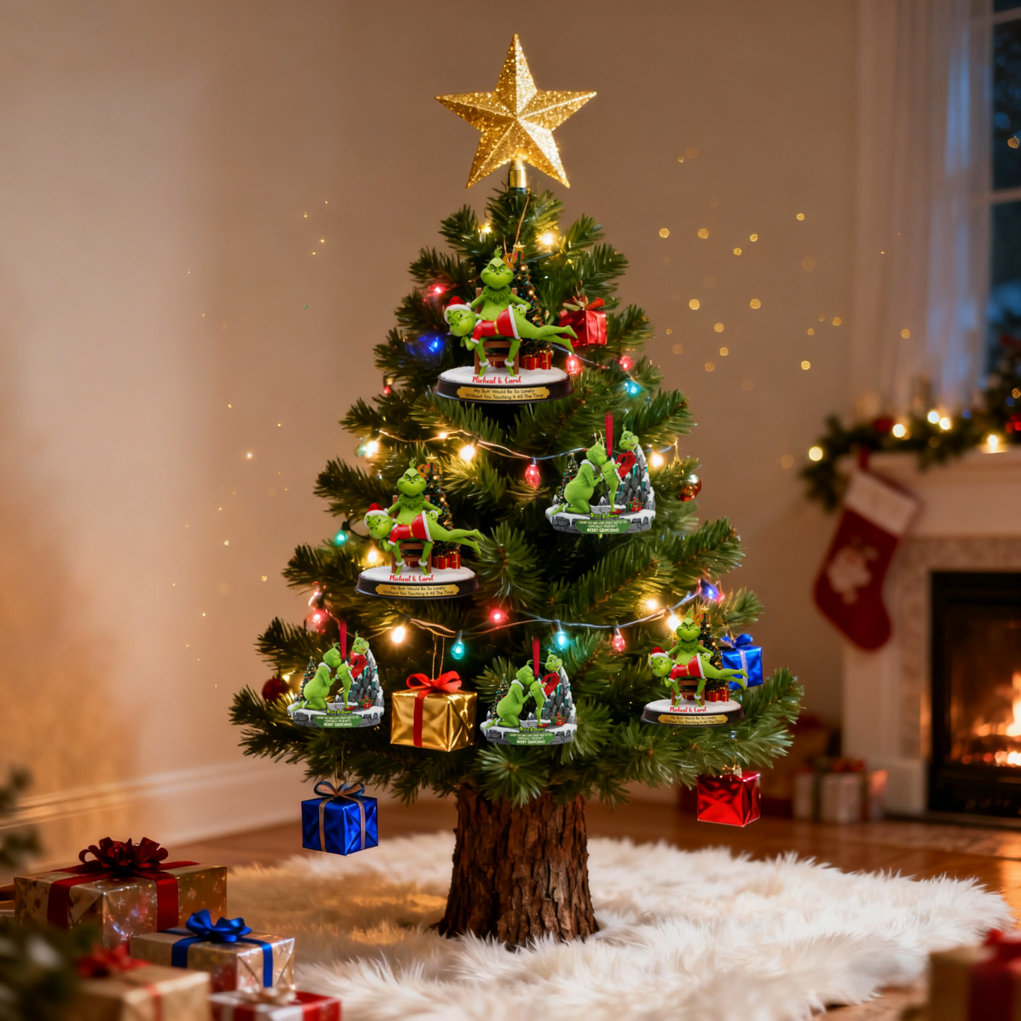 đ„$9.99 On Sale Today OnlyđGrinch Couple Christmas Ornament Set