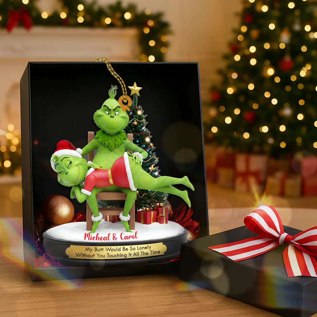 đ„$9.99 On Sale Today OnlyđGrinch Couple Christmas Ornament Set