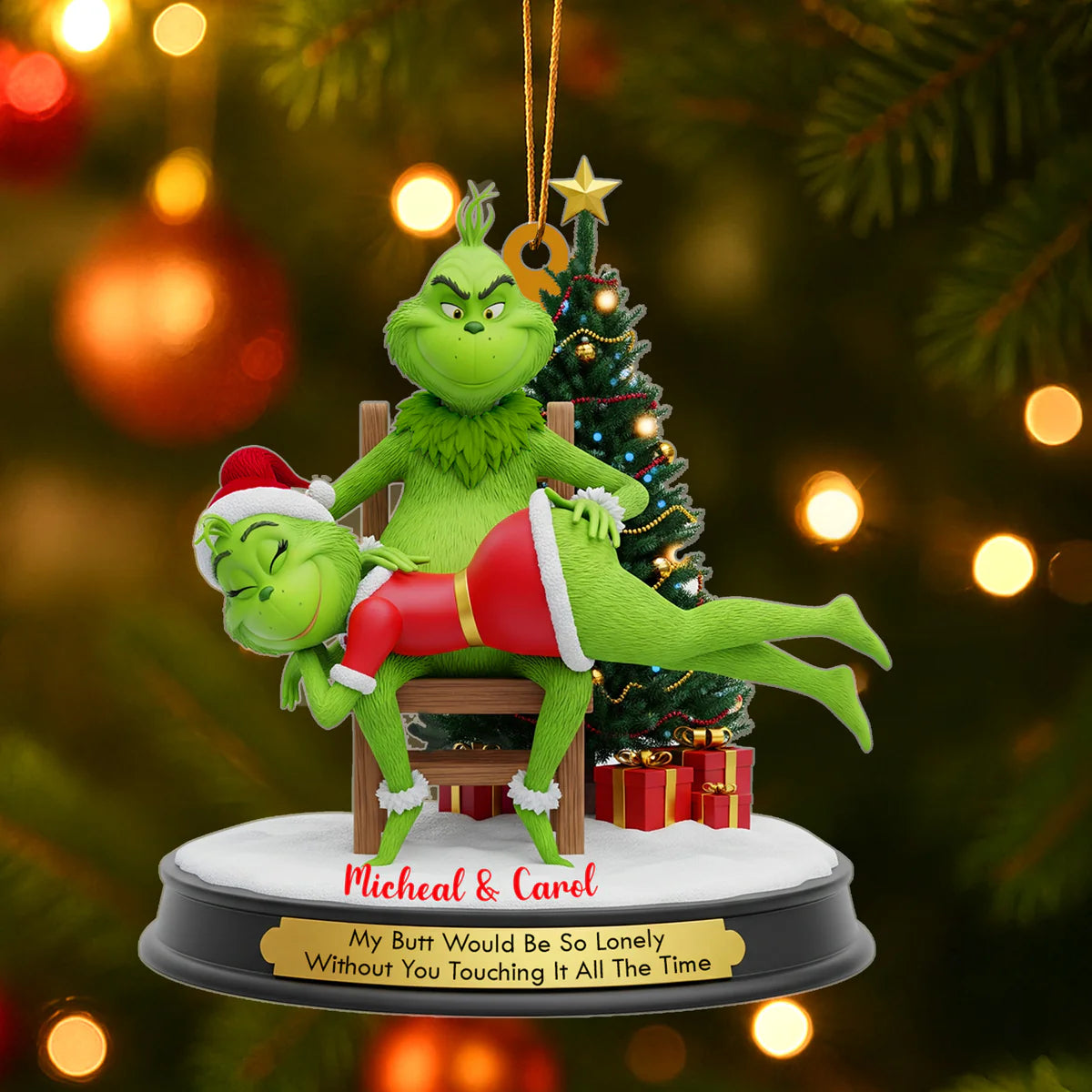 đ„$9.99 On Sale Today OnlyđGrinch Couple Christmas Ornament Set