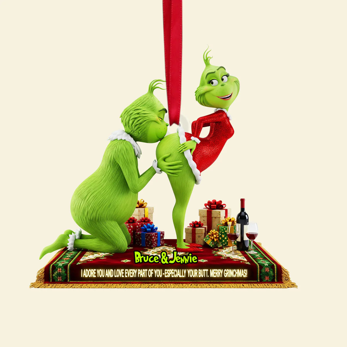 đ„$9.99 On Sale Today OnlyđGrinch Couple Christmas Ornament Set