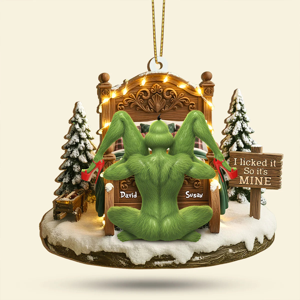 đ„$9.99 On Sale Today OnlyđGrinch Couple Christmas Ornament Set