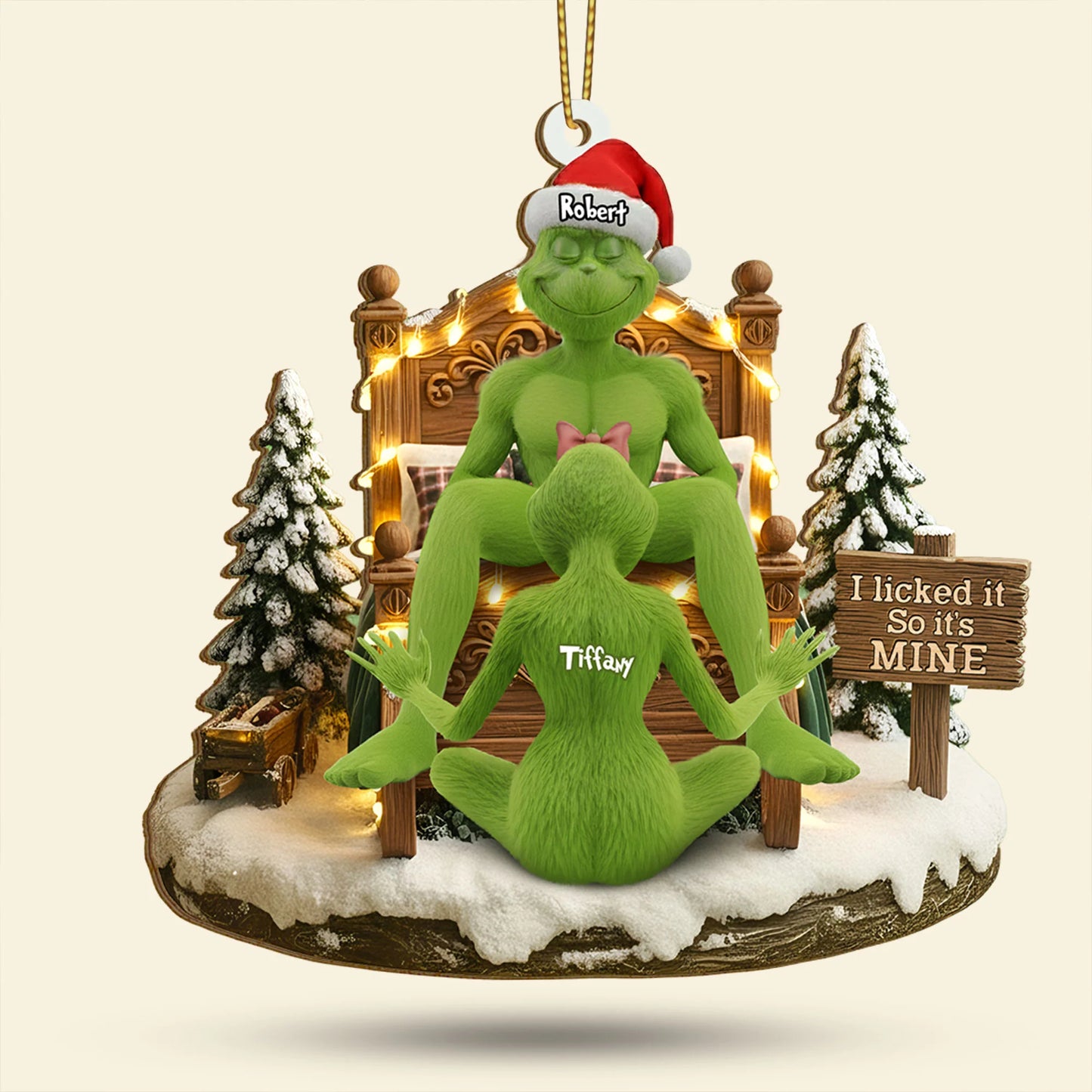 đ„$9.99 On Sale Today OnlyđGrinch Couple Christmas Ornament Set