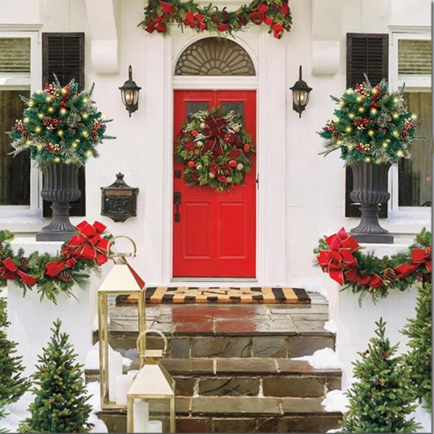 🎄Christmas Promotion 50% OFF🔥Pre-lit Artificial Christmas Tree Urn Filler💐