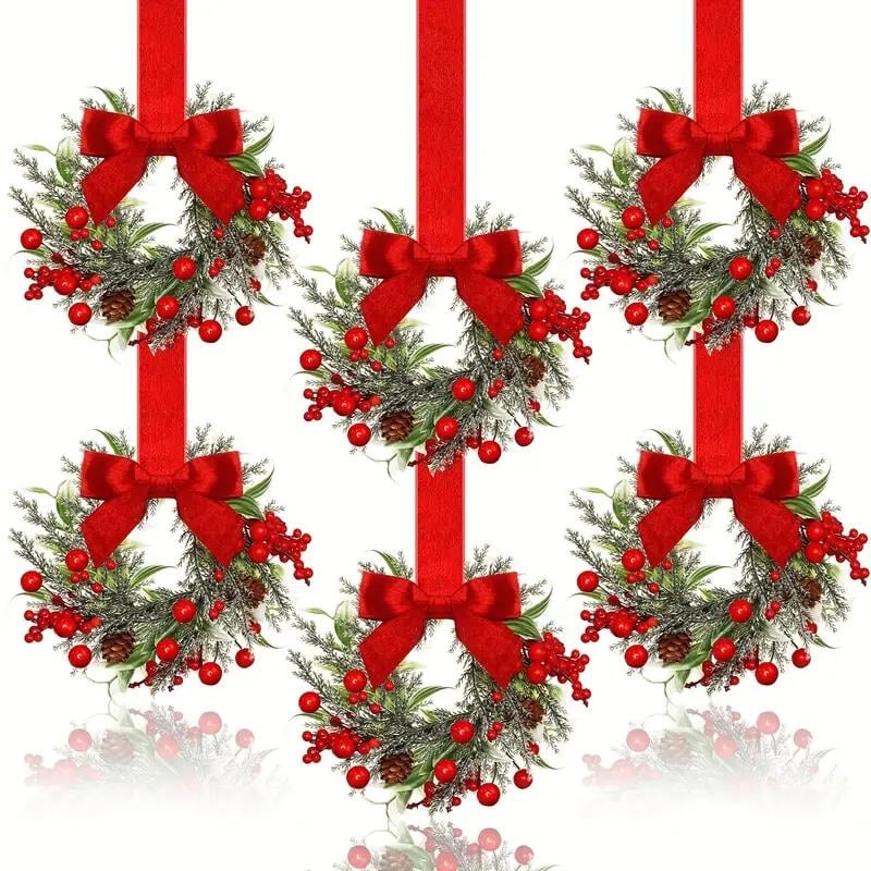 Hot Sale⚡ 50K+ SOLD! Almost Gone-💥🎁Christmas Mini Window Wreaths