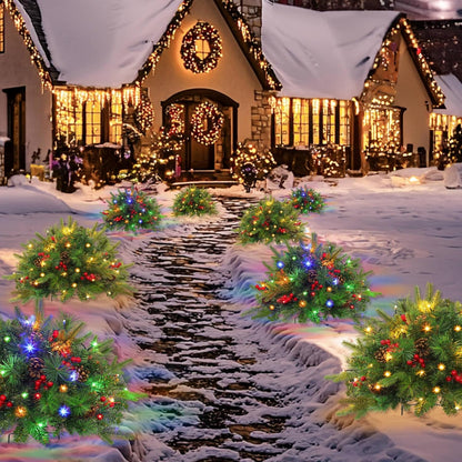 🎄Christmas Promotion 50% OFF🔥Pre-lit Artificial Christmas Tree Urn Filler💐