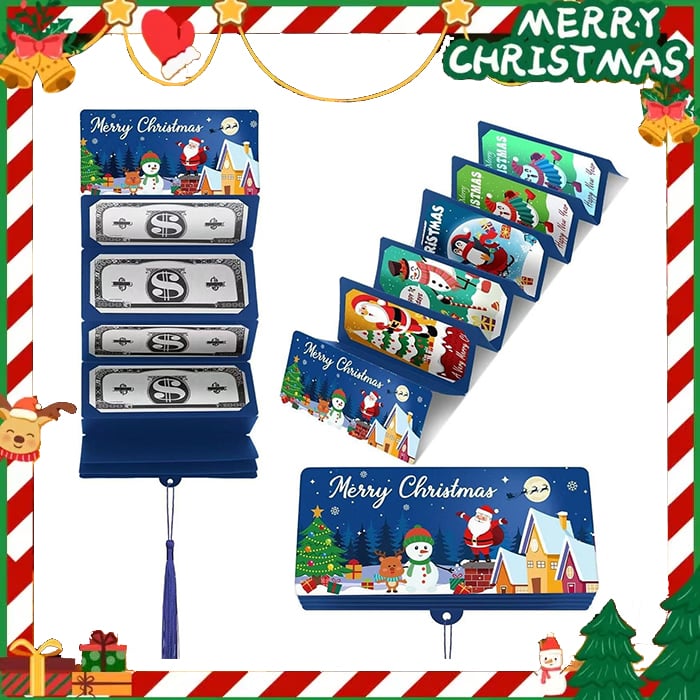 🏆Flash Sale⚡ 50K+ SOLD! Almost Gone🎅💸Christmas Cash Gift Envelope– A creative way to give cash this Christmas!