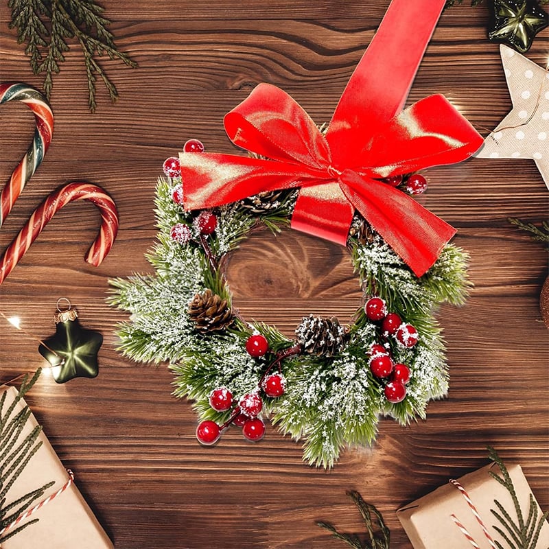 Hot Sale⚡ 50K+ SOLD! Almost Gone-💥🎁Christmas Mini Window Wreaths